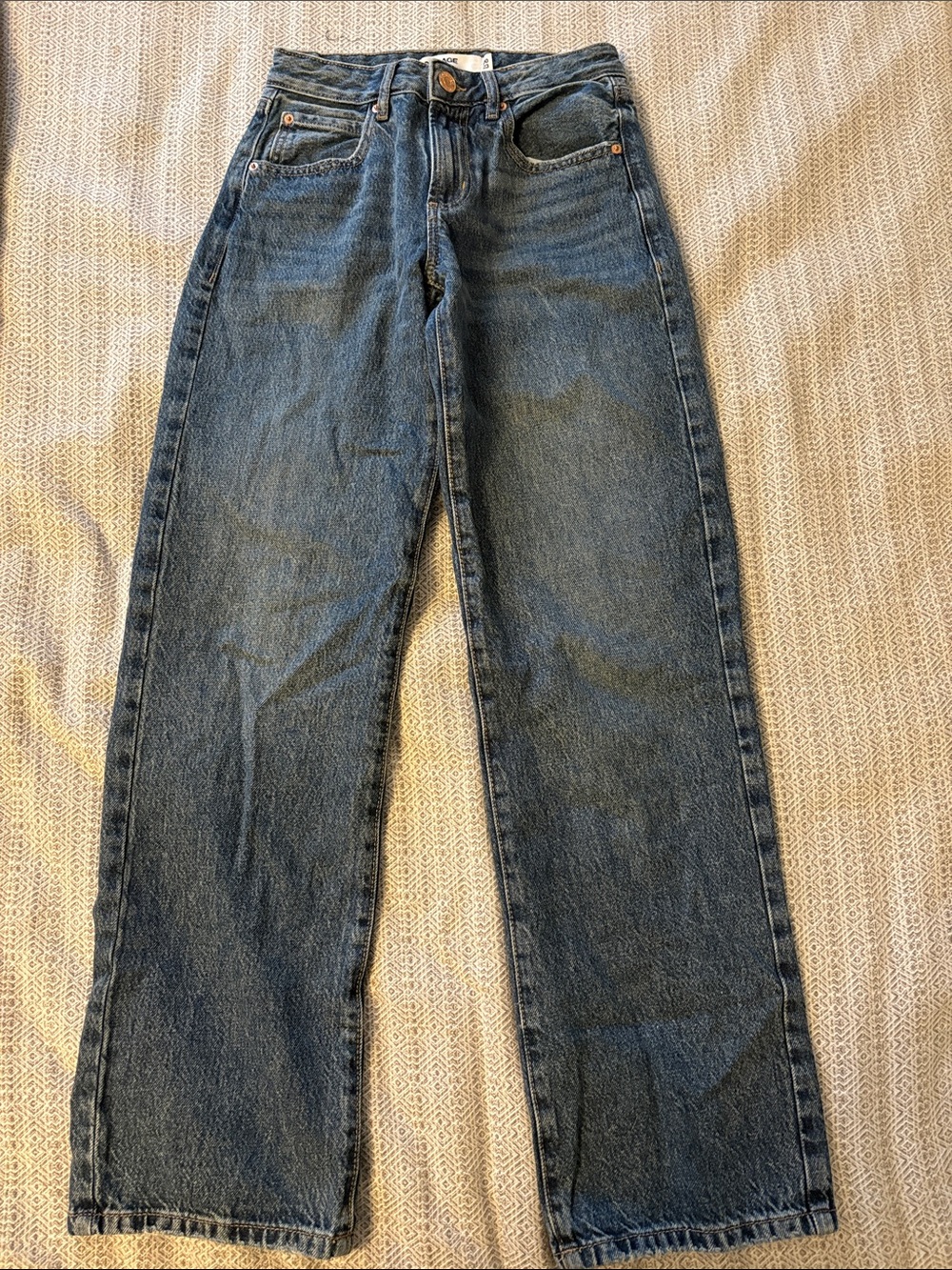 Garage Slouchy Denim Jeans - Medium Blue